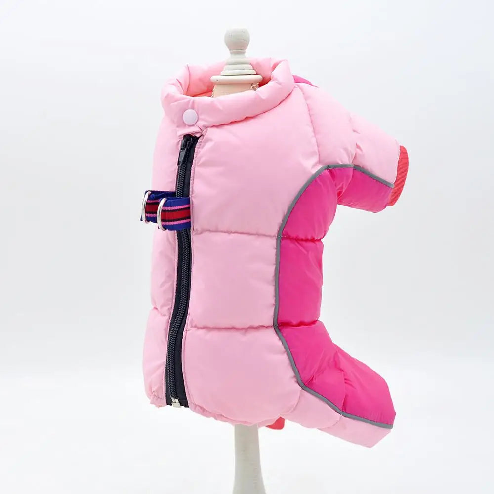 Dog Clothes for Small Dogs Girl/Boy Dog Both Use Pet Overalls Winter Warm Soft Padded Puppy Jumpsuit Full-Closed Belly Cuttable