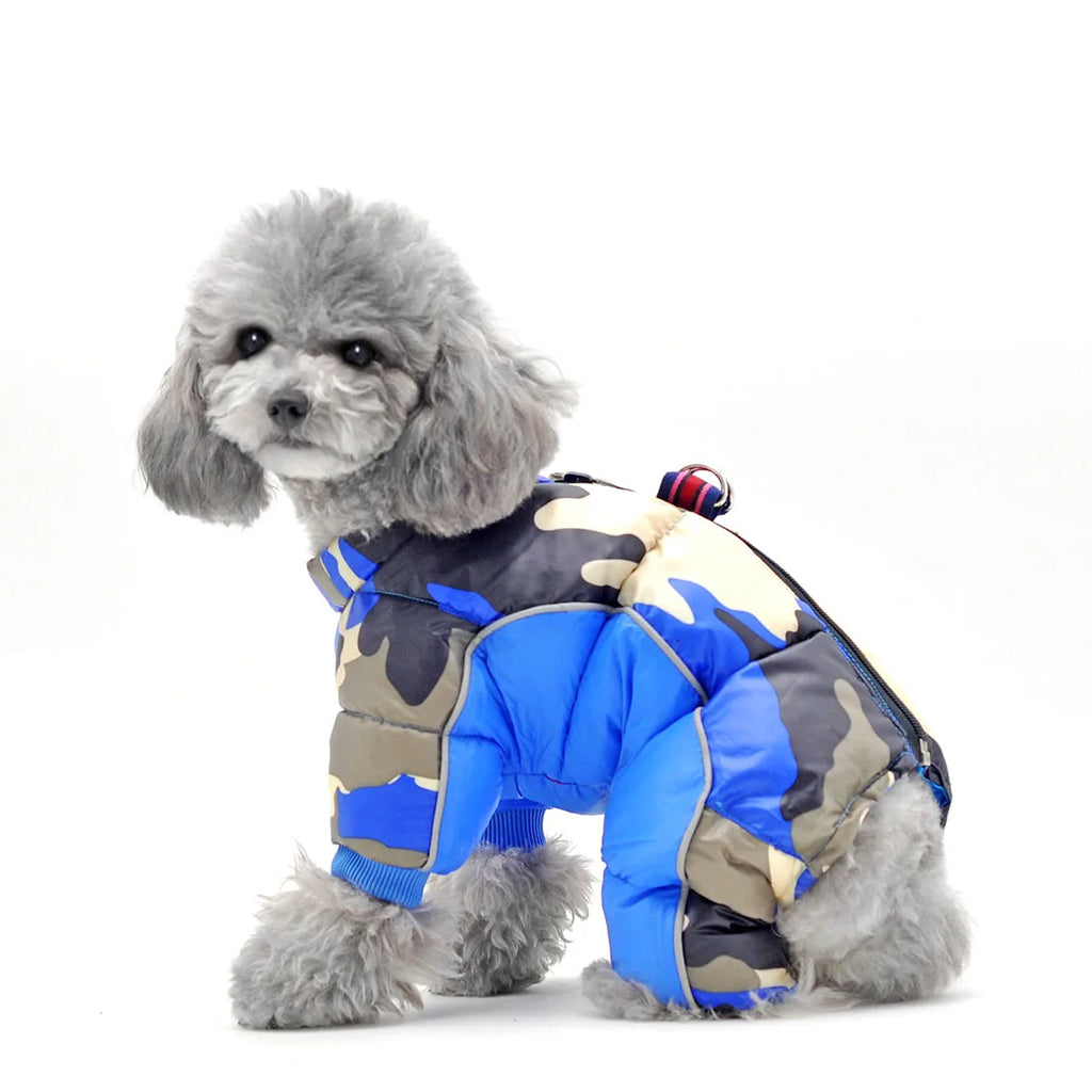 Dog Clothes for Small Dogs Girl/Boy Dog Both Use Pet Overalls Winter Warm Soft Padded Puppy Jumpsuit Full-Closed Belly Cuttable