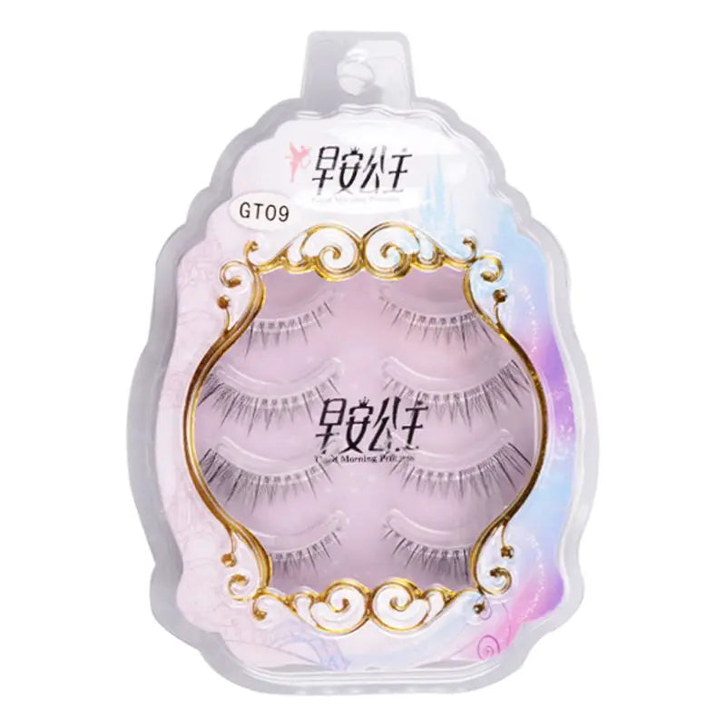 4pairs Natural False Eyelashes Thin Band Hand Made Short Lighter Eyelash Cosplay Korean Fashion Wispy Extension Makeup Tools
