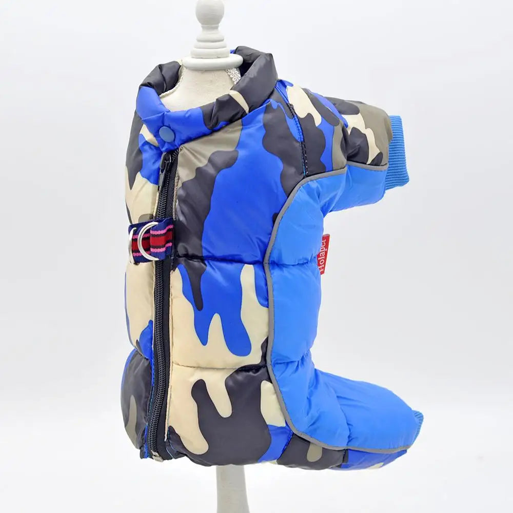 Dog Clothes for Small Dogs Girl/Boy Dog Both Use Pet Overalls Winter Warm Soft Padded Puppy Jumpsuit Full-Closed Belly Cuttable