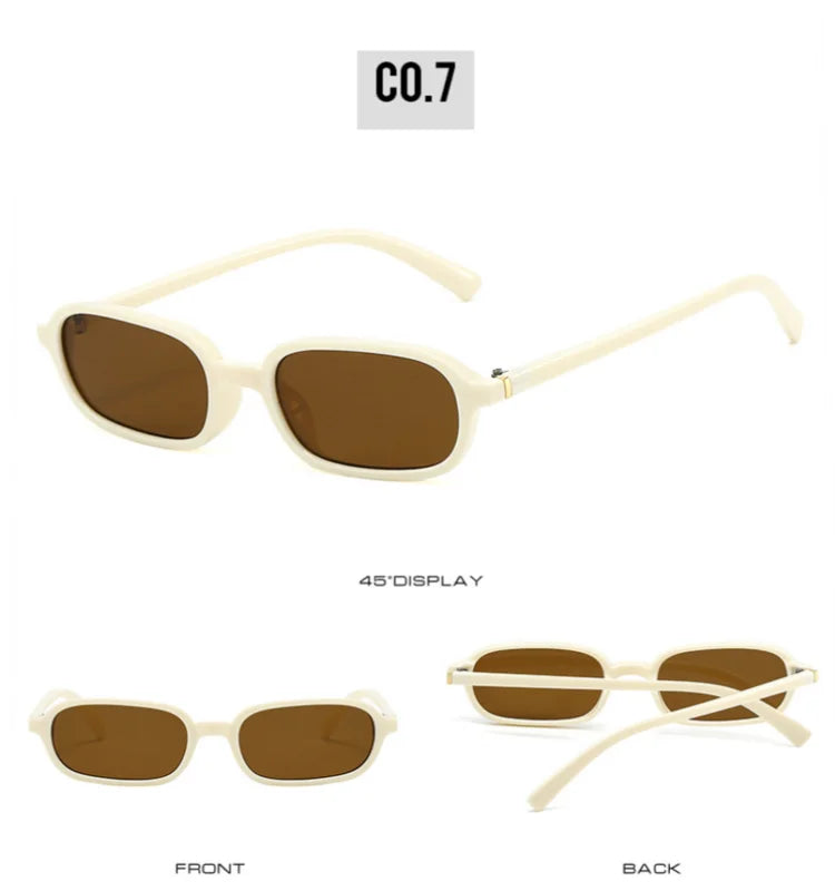 Trendy Compact Circle Sunglasses Stylish Geometric Design UV Blocking Sun Glasses