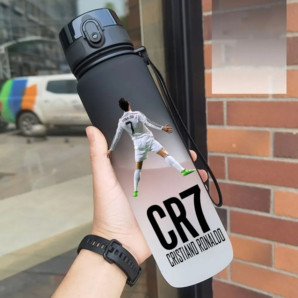 Cristiano Ronaldo  Sports Water Bottle Leak Proof Colorful Plastic Cup Drinking Outdoor Travel Portable Gym Fitness Jugs gift