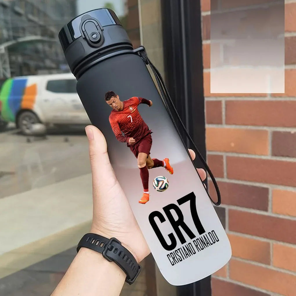 Cristiano Ronaldo  Sports Water Bottle Leak Proof Colorful Plastic Cup Drinking Outdoor Travel Portable Gym Fitness Jugs gift