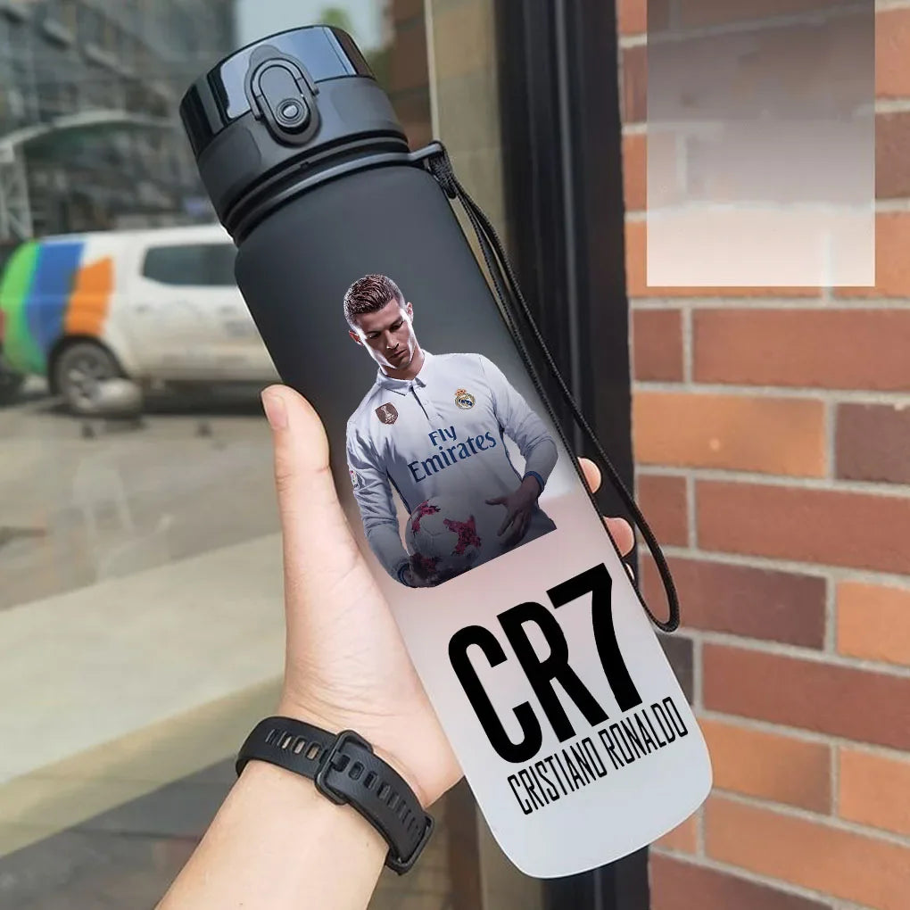 Cristiano Ronaldo  Sports Water Bottle Leak Proof Colorful Plastic Cup Drinking Outdoor Travel Portable Gym Fitness Jugs gift