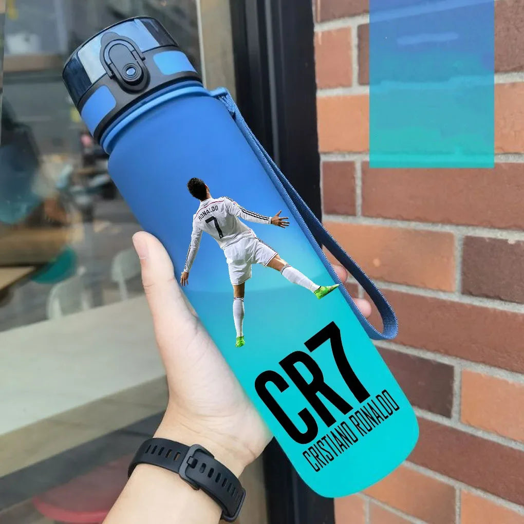 Cristiano Ronaldo  Sports Water Bottle Leak Proof Colorful Plastic Cup Drinking Outdoor Travel Portable Gym Fitness Jugs gift