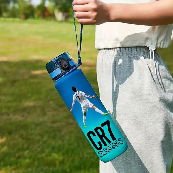 Cristiano Ronaldo  Sports Water Bottle Leak Proof Colorful Plastic Cup Drinking Outdoor Travel Portable Gym Fitness Jugs gift