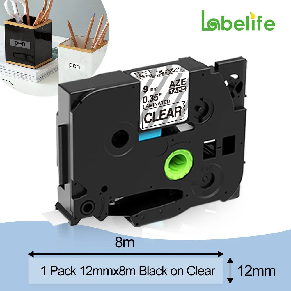 Industrial Label Printer Portable Electronic Labeller 203dpi Compatible for Brother Heat Shrink Tube Printer for Wraping Cabel