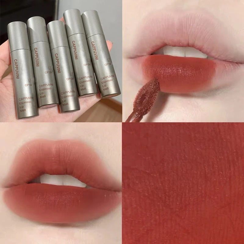 Single Velvet Matte Mist Lip Gloss,Waterproof Non-Stick Cup Lip Glaze Smudge Proof Not Fade Liquid Lipstick