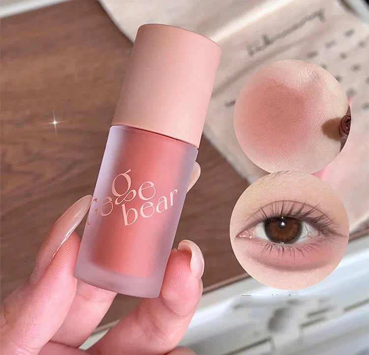 Gege Bear Smooth Multi-purpose Cream Expansion Color Blush Eye Shadow Not Easy to Fade Nude Matte Velvet Lip Glaze