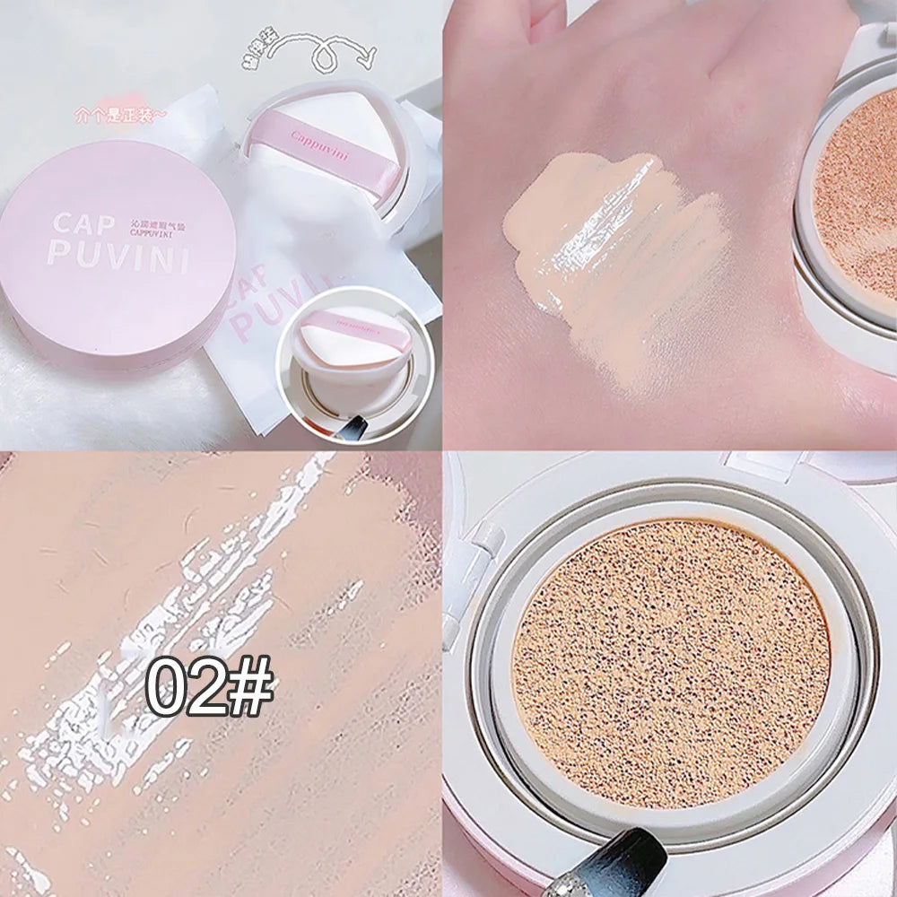 Concealer Air Cushion Naturally Long-lasting Makeup Brightening, Modifying Dullness Not Easy To Get Stuck Cappuvini Liquid Found