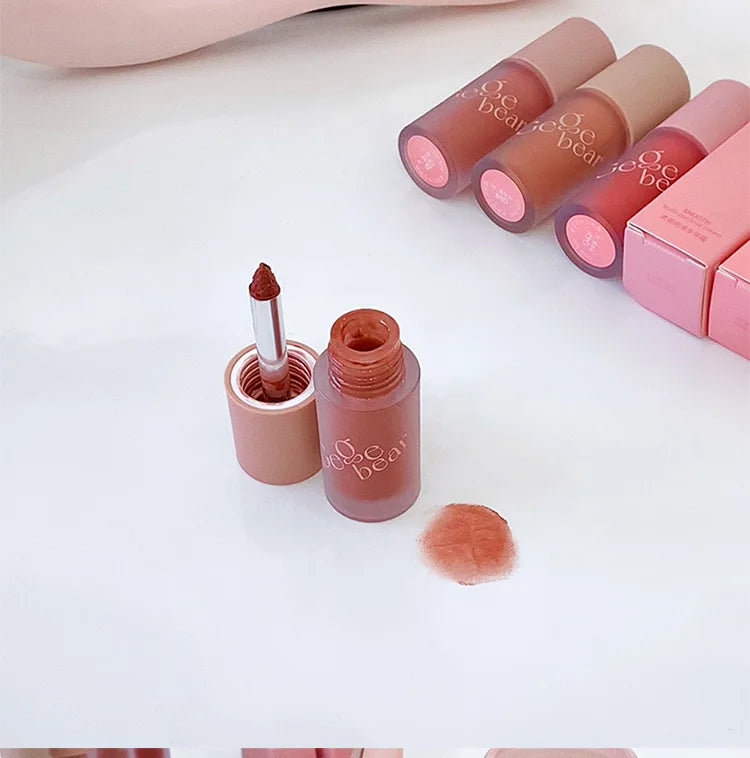 Gege Bear Smooth Multi-purpose Cream Expansion Color Blush Eye Shadow Not Easy to Fade Nude Matte Velvet Lip Glaze