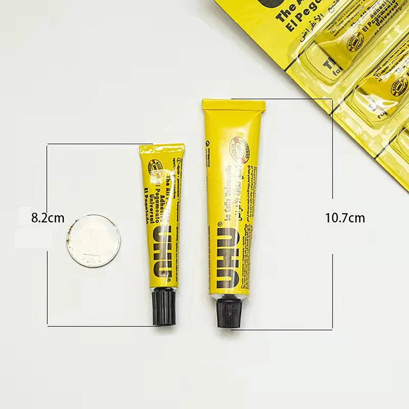 UHU All Purpose Transparent Adhesive Glue Extra Strong Clear Glue Handmade Model Glue Fabric Leather Glue DIY Glue