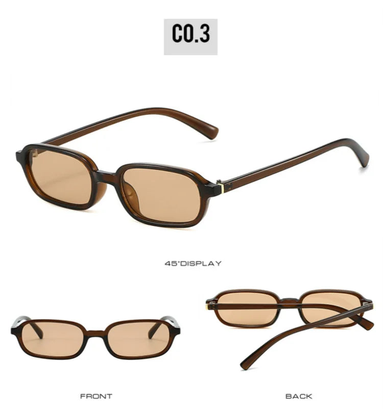 Trendy Compact Circle Sunglasses Stylish Geometric Design UV Blocking Sun Glasses