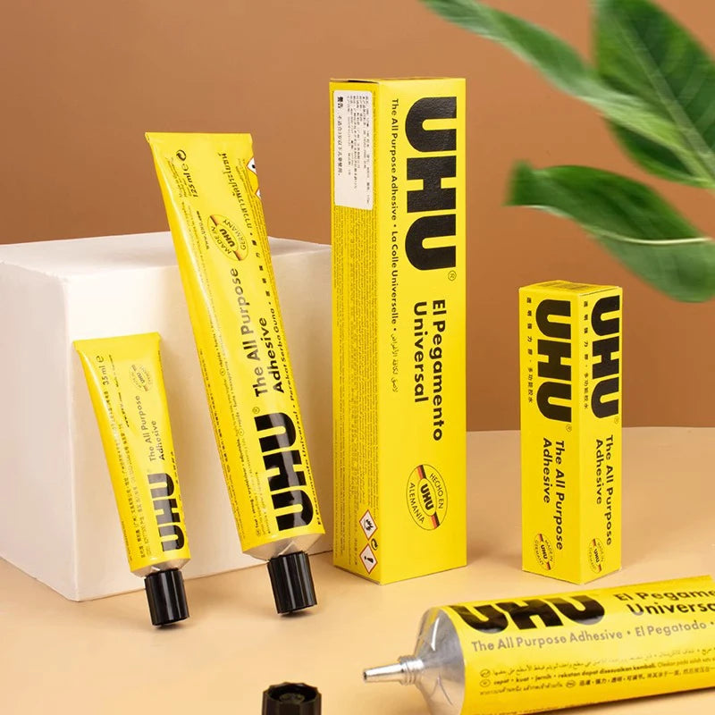 UHU All Purpose Transparent Adhesive Glue Extra Strong Clear Glue Handmade Model Glue Fabric Leather Glue DIY Glue