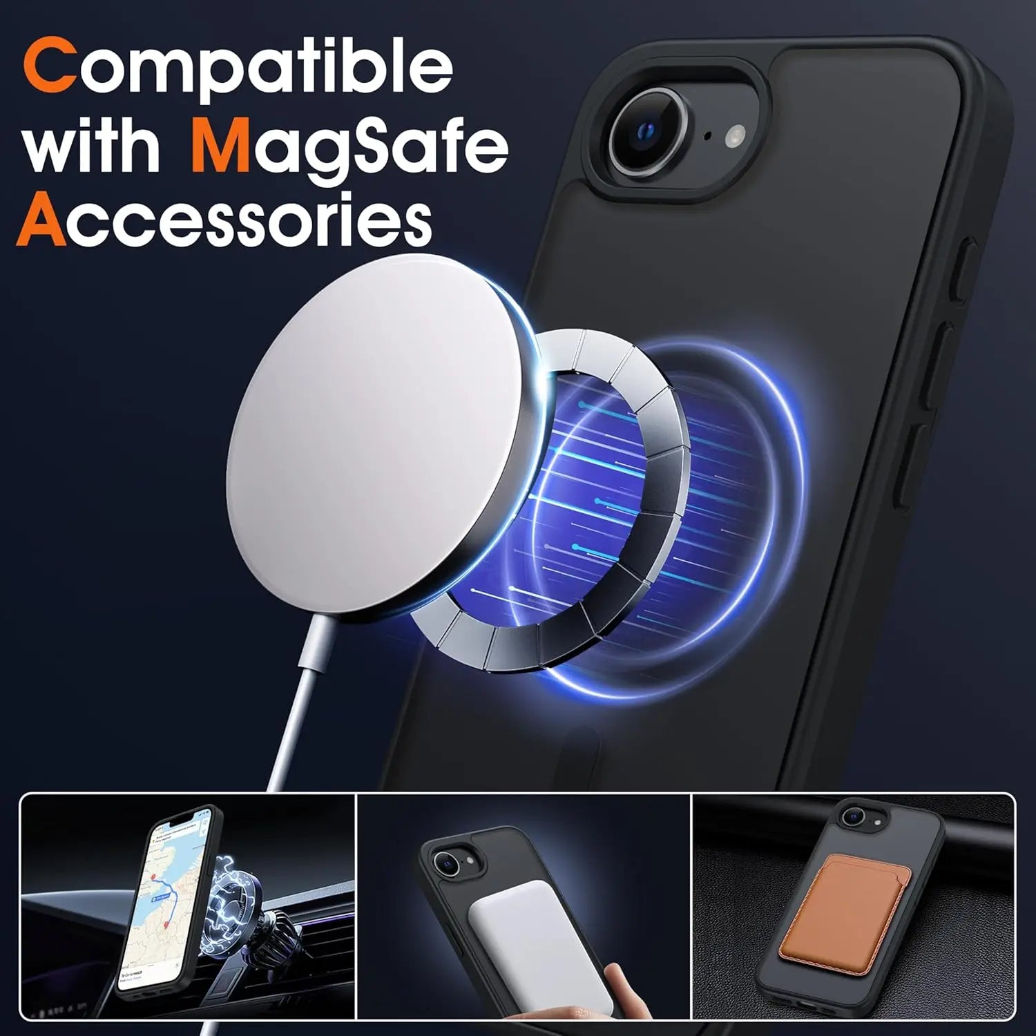 Matte Case For iPhone 16e 16 E 15 Pro Max 14 Plus 13 Mini 12 11 SE 2022 2020 8 Magsafe Mag Safe iPhone16 Phone Cover Accessories