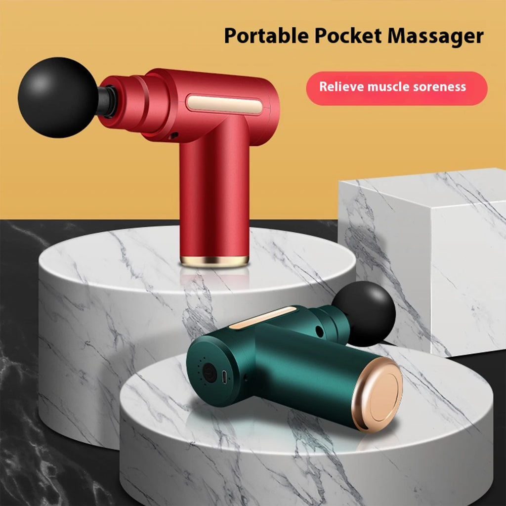New Portable Fascia Gun Deep Tissue Massage Mini Lightweight and Adjustable Speed Massage Equipment Suitable for the Whole Body