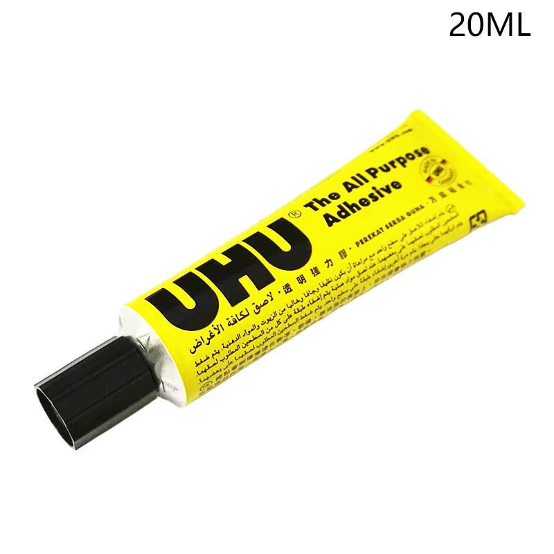 UHU All Purpose Transparent Adhesive Glue Extra Strong Clear Glue Handmade Model Glue Fabric Leather Glue DIY Glue