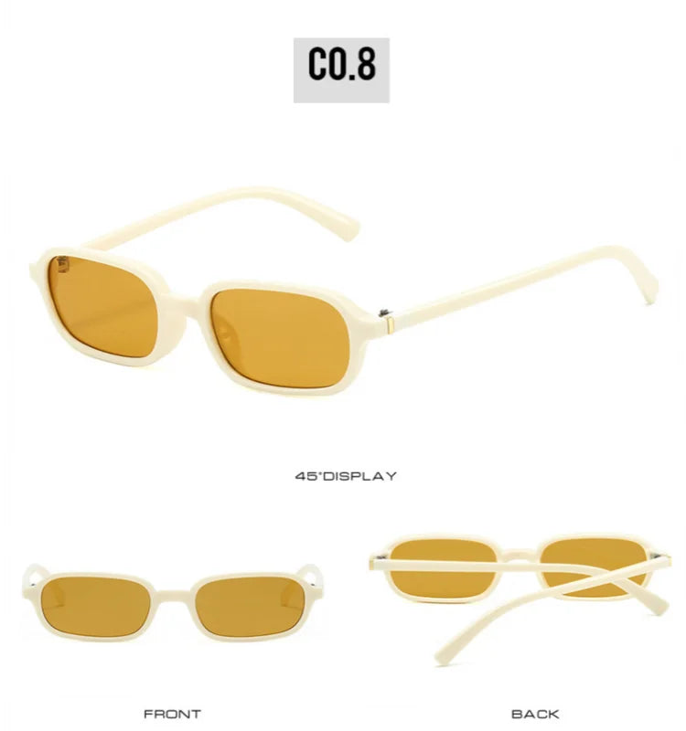 Trendy Compact Circle Sunglasses Stylish Geometric Design UV Blocking Sun Glasses