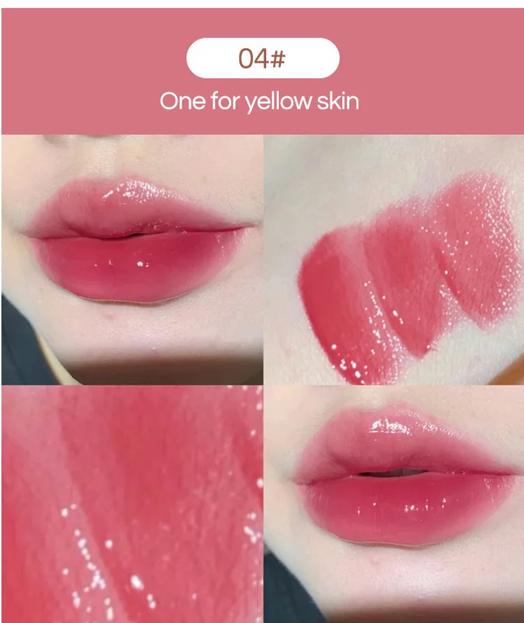 Silky Glossy Lipstick Gege Bear Pump Lips Moisture Water Bomb Comfortable Ultra Sheen Non-Stick Cup Lip Balm