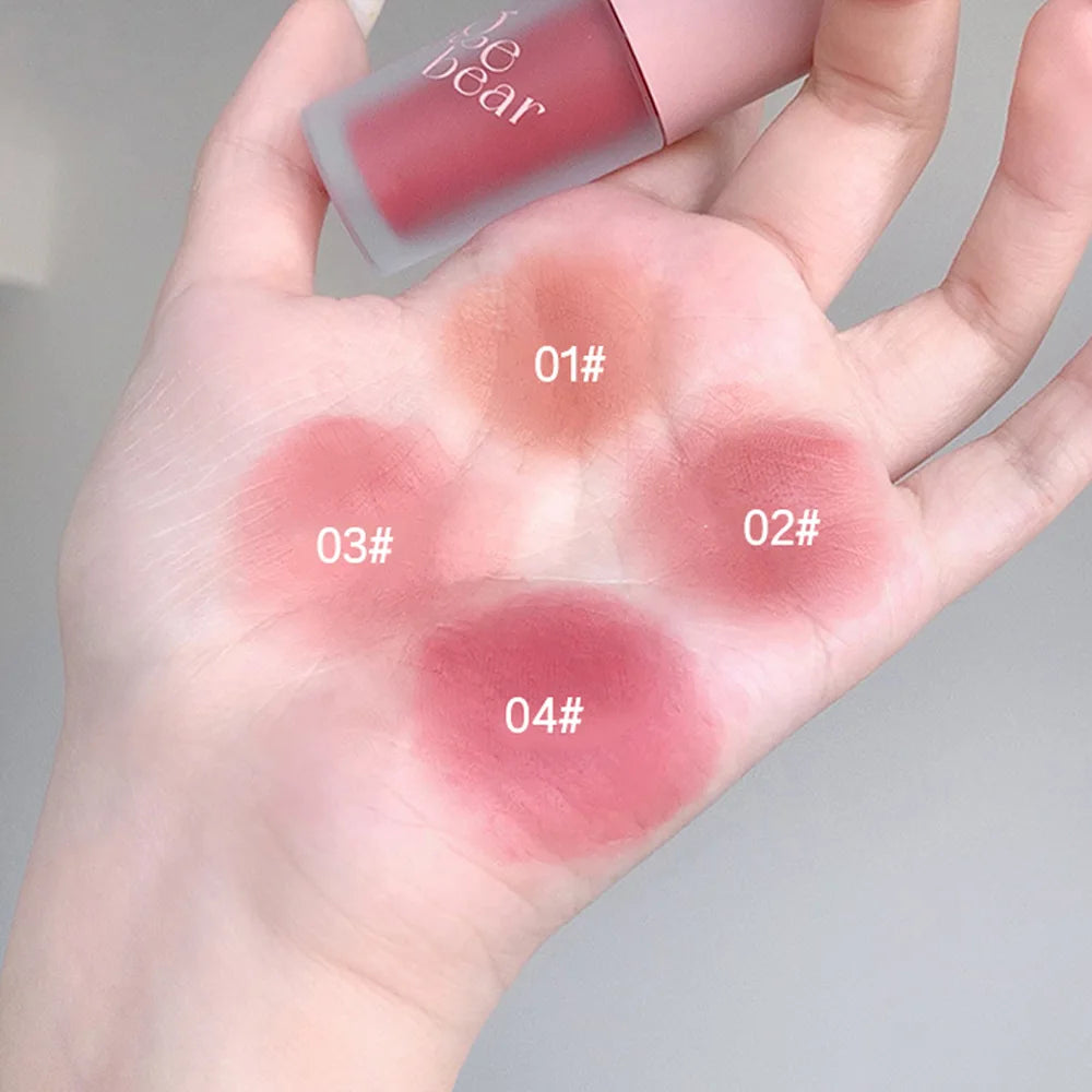Gege Bear Smooth Multi-purpose Cream Expansion Color Blush Eye Shadow Not Easy to Fade Nude Matte Velvet Lip Glaze