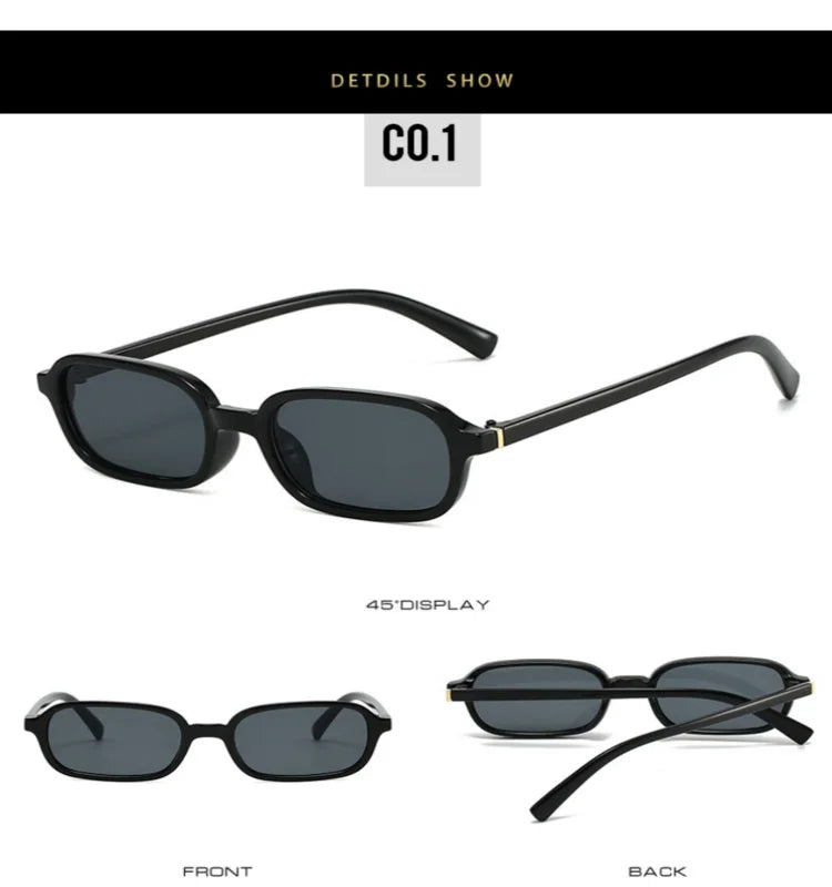 Trendy Compact Circle Sunglasses Stylish Geometric Design UV Blocking Sun Glasses