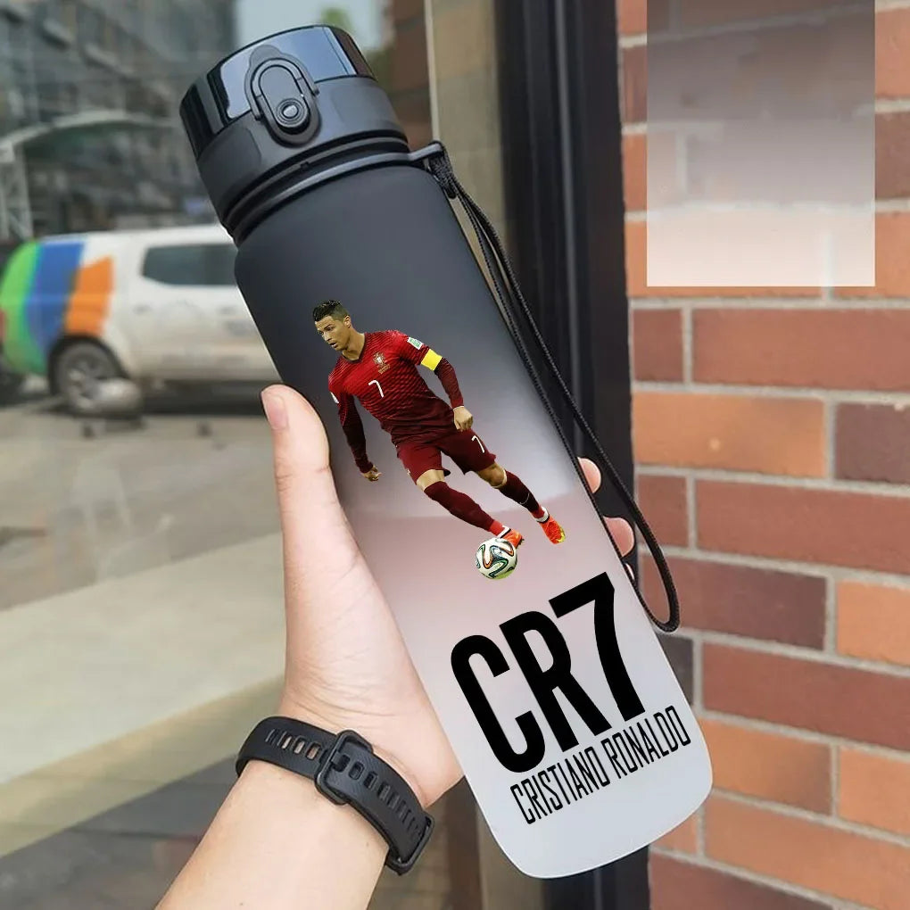 Cristiano Ronaldo  Sports Water Bottle Leak Proof Colorful Plastic Cup Drinking Outdoor Travel Portable Gym Fitness Jugs gift