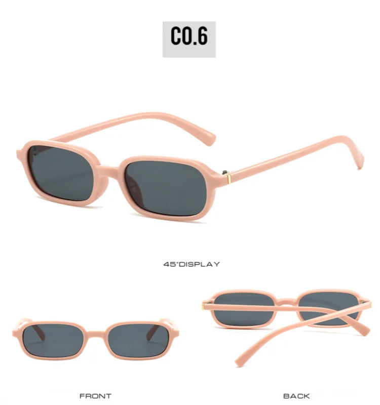 Trendy Compact Circle Sunglasses Stylish Geometric Design UV Blocking Sun Glasses