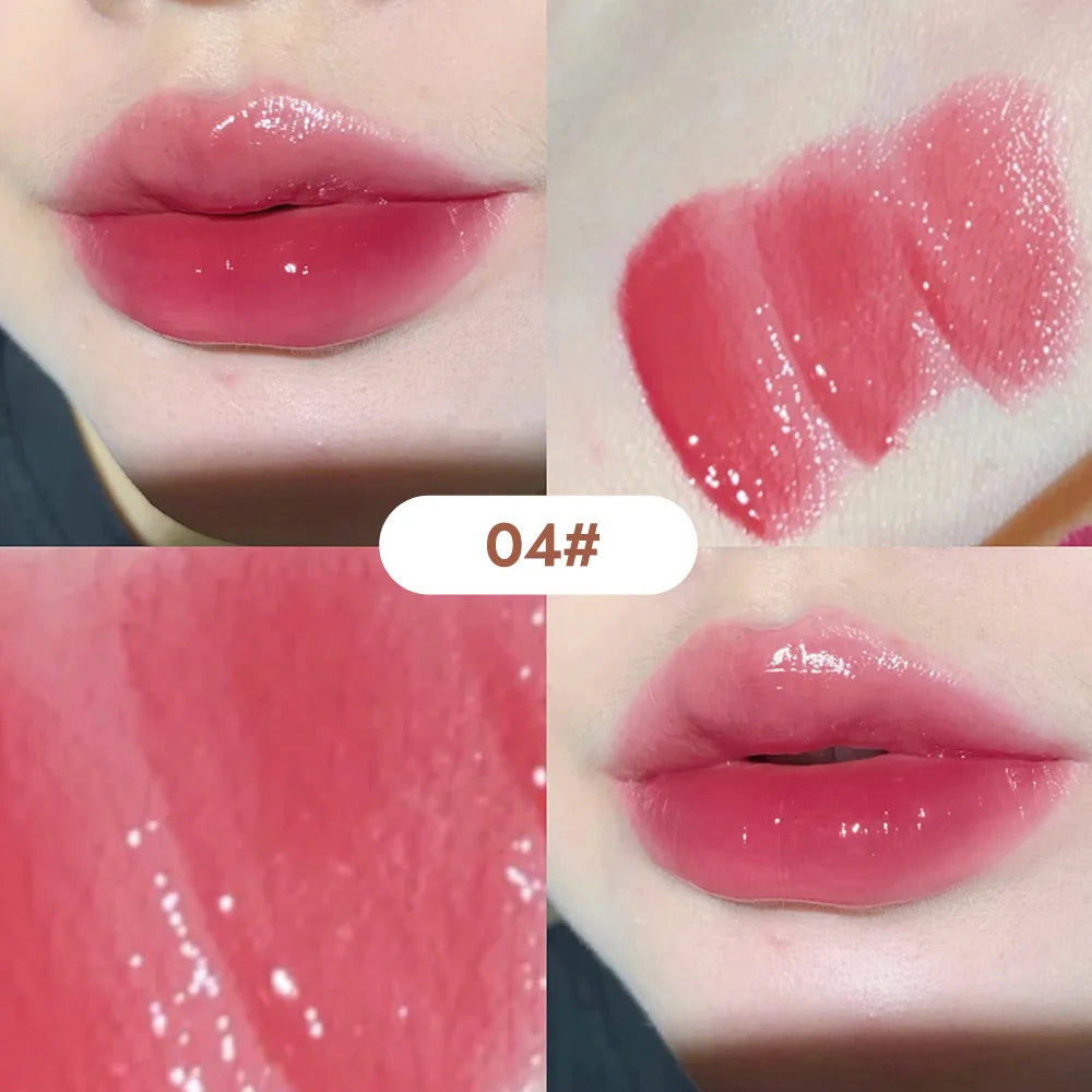 Silky Glossy Lipstick Gege Bear Pump Lips Moisture Water Bomb Comfortable Ultra Sheen Non-Stick Cup Lip Balm