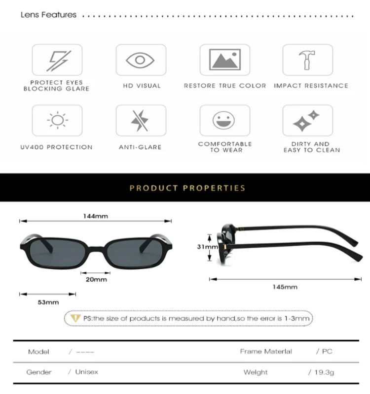 Trendy Compact Circle Sunglasses Stylish Geometric Design UV Blocking Sun Glasses