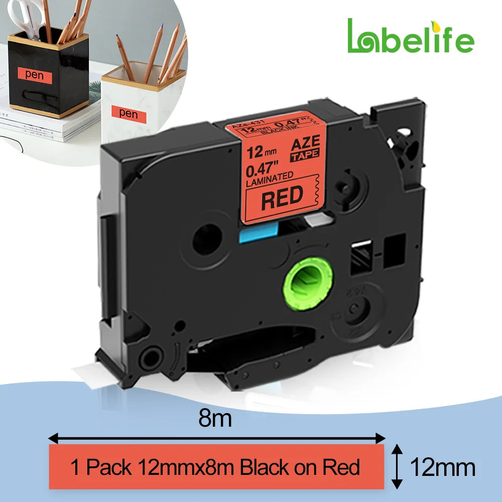 Industrial Label Printer Portable Electronic Labeller 203dpi Compatible for Brother Heat Shrink Tube Printer for Wraping Cabel