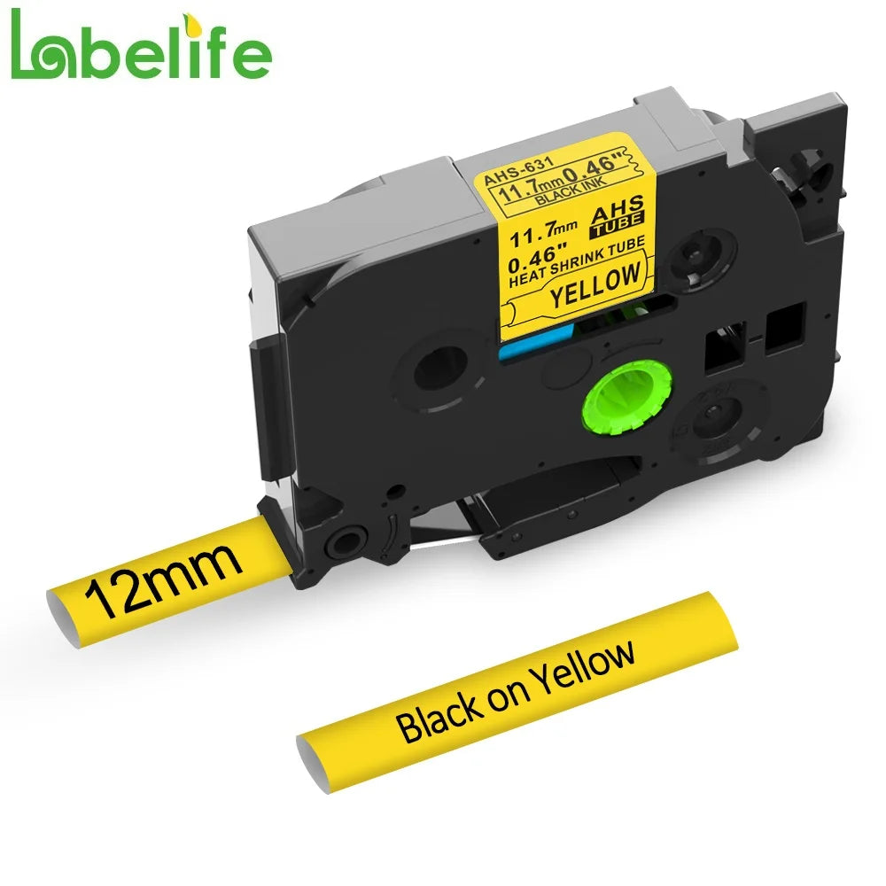Industrial Label Printer Portable Electronic Labeller 203dpi Compatible for Brother Heat Shrink Tube Printer for Wraping Cabel