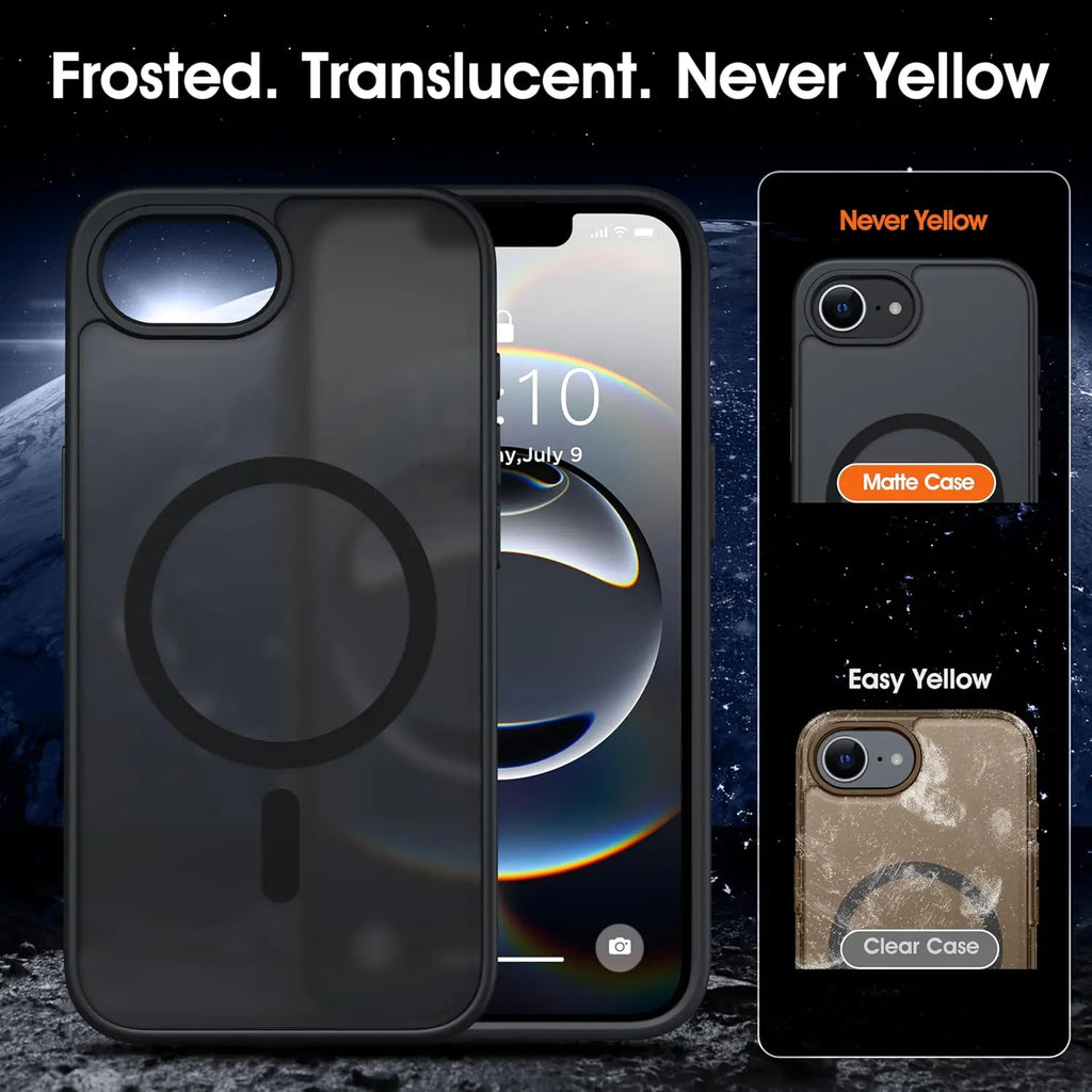 Matte Case For iPhone 16e 16 E 15 Pro Max 14 Plus 13 Mini 12 11 SE 2022 2020 8 Magsafe Mag Safe iPhone16 Phone Cover Accessories