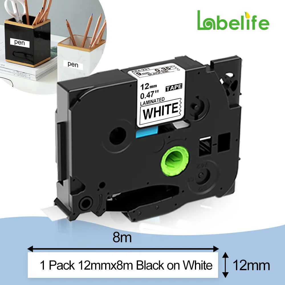 Industrial Label Printer Portable Electronic Labeller 203dpi Compatible for Brother Heat Shrink Tube Printer for Wraping Cabel