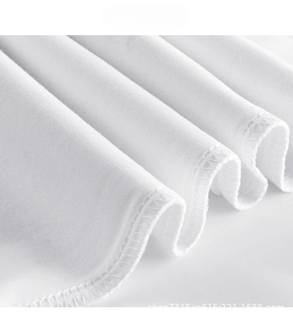 Beige 300g Heavyweight Cotton Short Sleeved T-shirt Summer Round Neck Loose and Base Shirt for Men Women Basic Tee