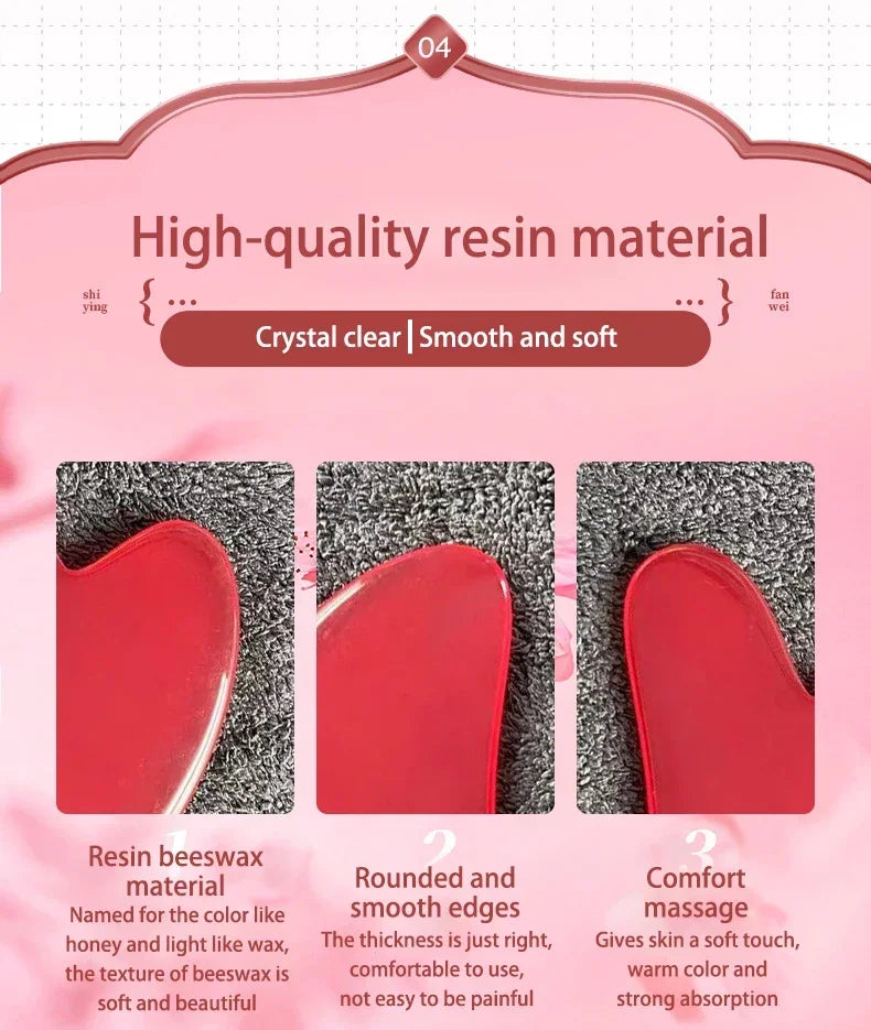 3pcs Set Resin Roller Massager for Face Body Gua Sha Face Care Beauty Health Massage Tool Roller Not Jade Stone Facial Massager