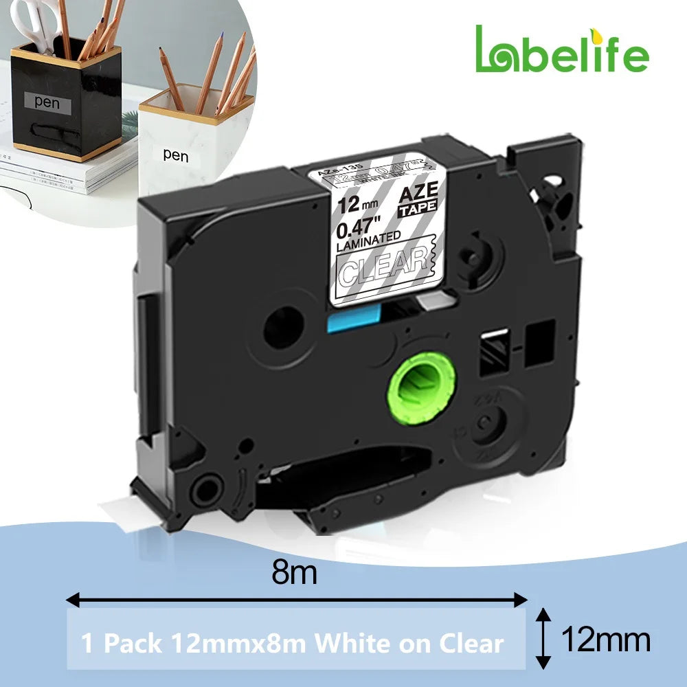 Industrial Label Printer Portable Electronic Labeller 203dpi Compatible for Brother Heat Shrink Tube Printer for Wraping Cabel