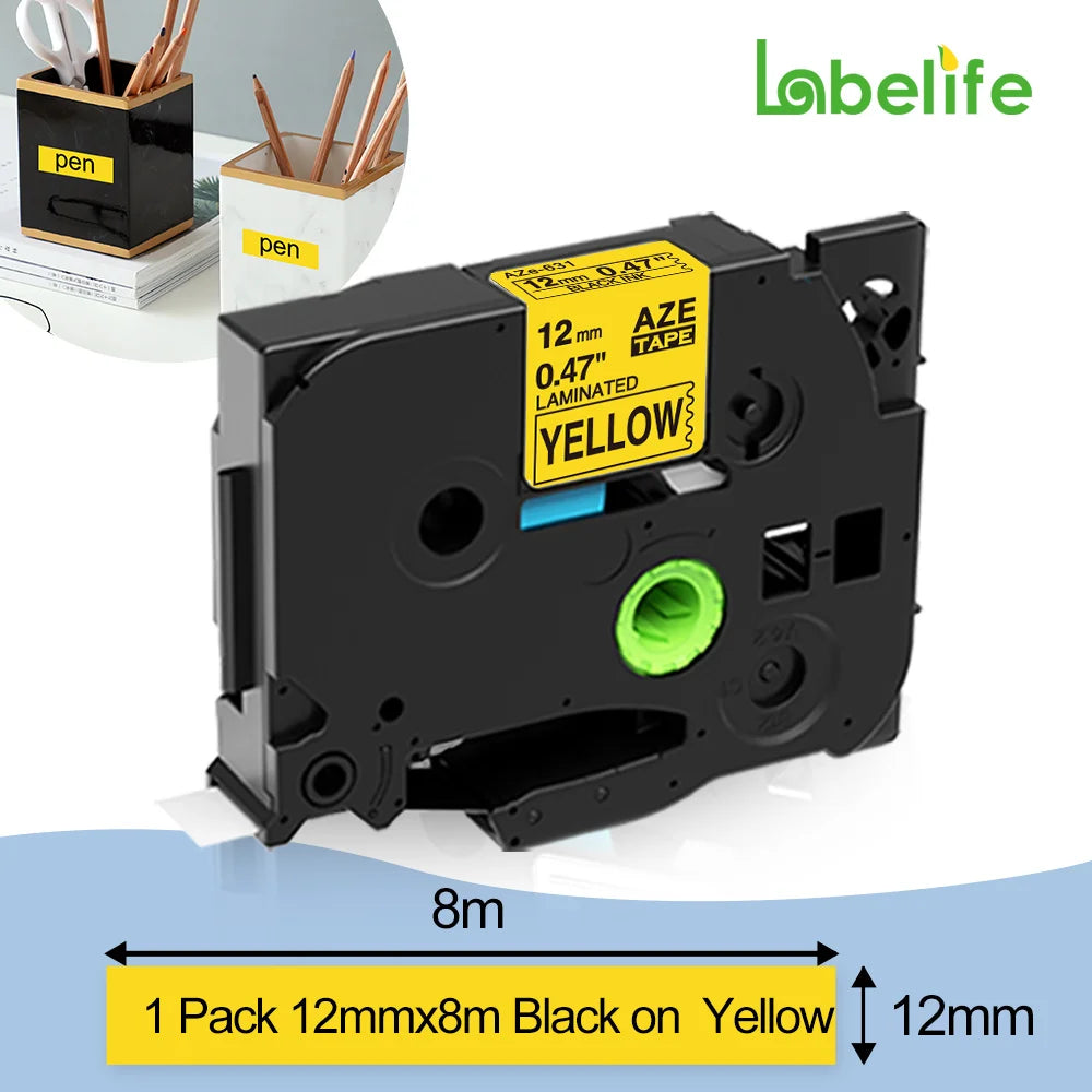 Industrial Label Printer Portable Electronic Labeller 203dpi Compatible for Brother Heat Shrink Tube Printer for Wraping Cabel