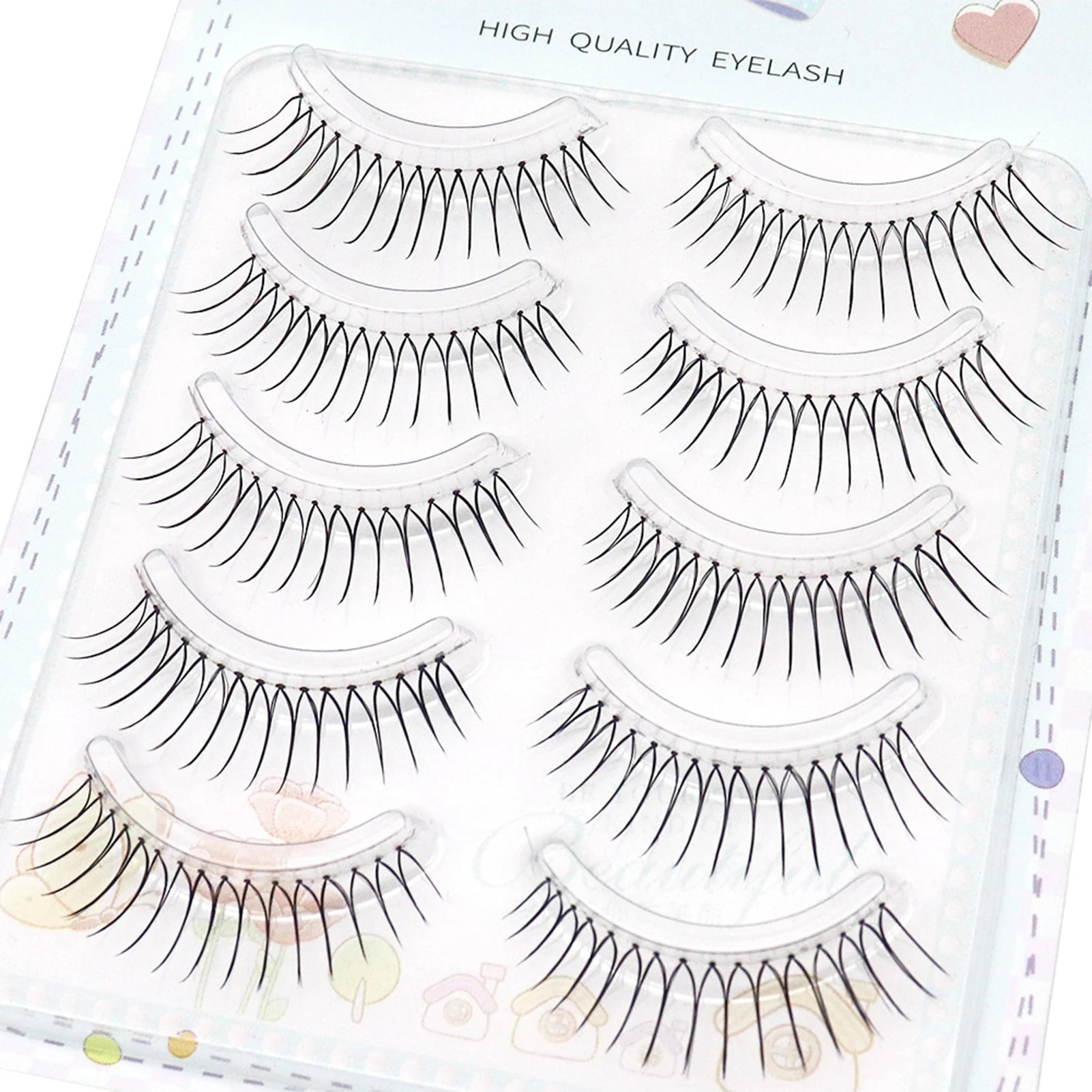 Korean U-shaped False Eyelashes Ins Zhang Yuanying False Eyelashes Natural Wispy Soft V Shaped Lash Extension Comic Eye Makeup