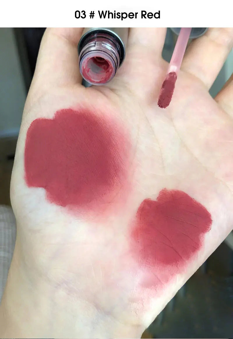 Single Velvet Matte Mist Lip Gloss,Waterproof Non-Stick Cup Lip Glaze Smudge Proof Not Fade Liquid Lipstick